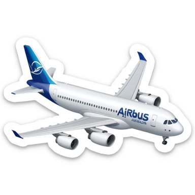 Airbus A320 of Airbus company sticker