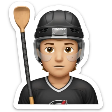 hockey player sticker