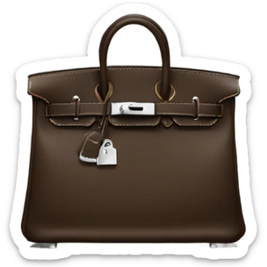 Hermes black birkin bag sticker