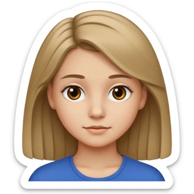 Loira escura menina de 16 anos branquinha sticker