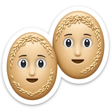 a couple of sesame seeds sticker