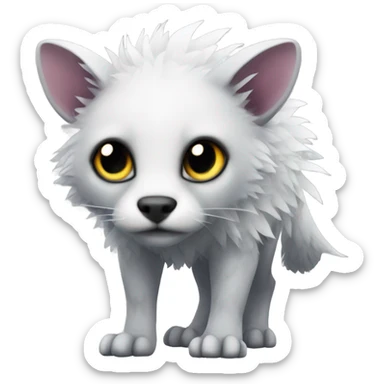 Modern Feral Rare Fantasy Vernid-Trico-species by LiLaiRa, random markings, full body sticker