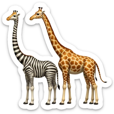 Zebra + Giraffe + Brachiosaurus = sticker
