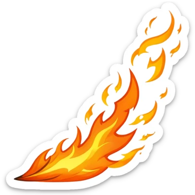 Epic fire streak awesome amazing  sticker