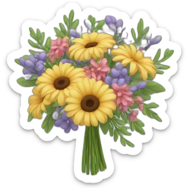 bouquet sticker