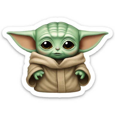 Baby yoda sticker