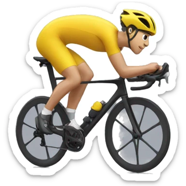 Cycliste qui tombe sticker