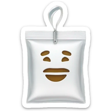 sachet zip transparent sticker