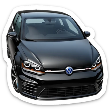 black golf r mk7 2016 sticker