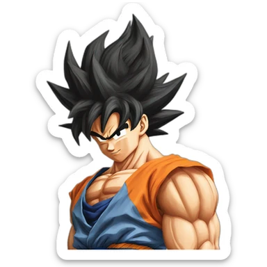 dragon ball goku done sticker