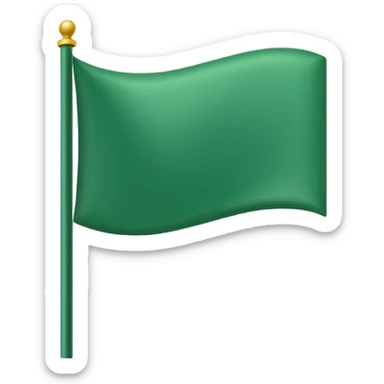 make a green flag emoji sticker