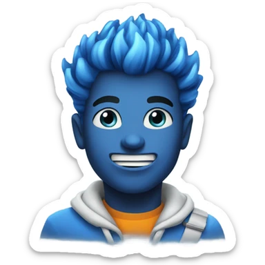 blue fire ios emoji sticker