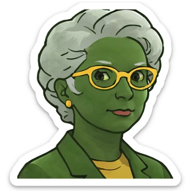 Golden girls eating steaks sticker