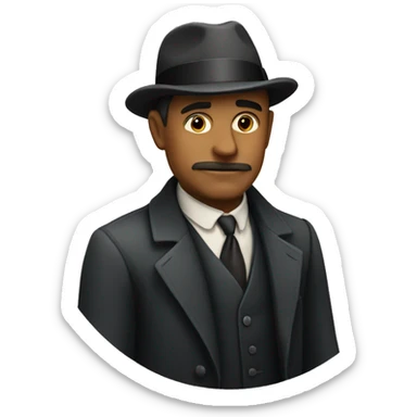 Man in prohibition circle sticker