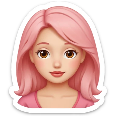 Blushing flirty sticker