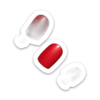 red nail polish sticker