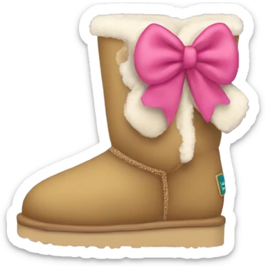 Uggs with bow sticker