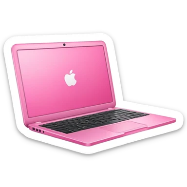 pink laptop computer sticker