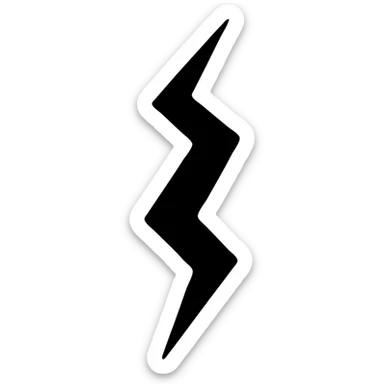 Make the crack or broken symbol much more dramatic and obvious in a minimal icon style using yellow and gray colors, with no background. sticker