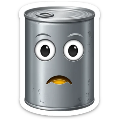 
expressionless tincan sticker