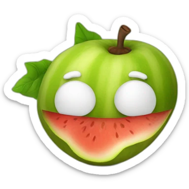 Juicy and stinky fruit sticker