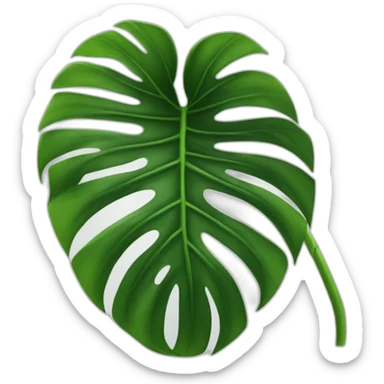 monstera plant leaf sticker