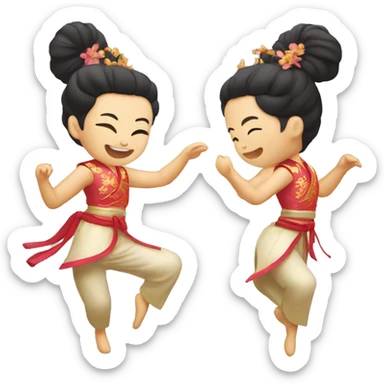 Chinois qui danse  sticker