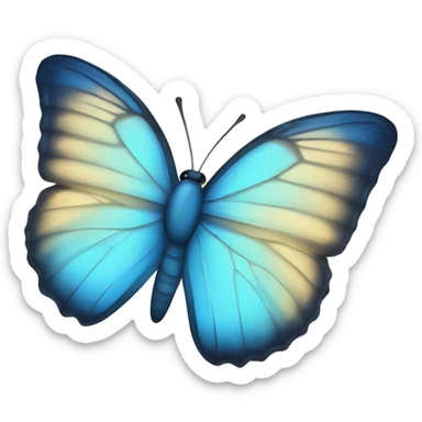 Blue Butterfly sticker
