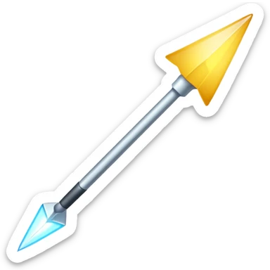 Flèche blanche pour aller a gauche sticker