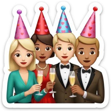 valentine brunch sticker