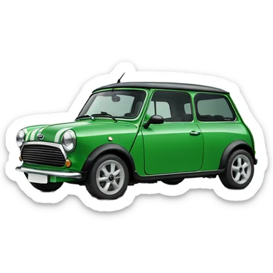 Mini cooper green  sticker
