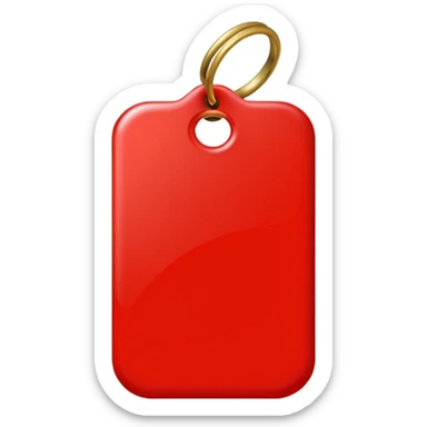 Tag vermelha sticker