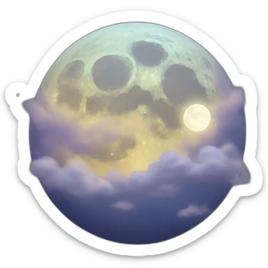 Mystical moon sticker