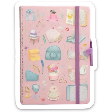 coquette journal sticker