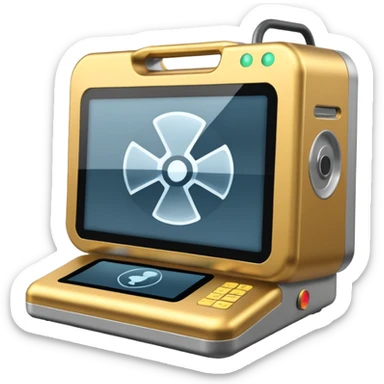 X-ray scanner sticker