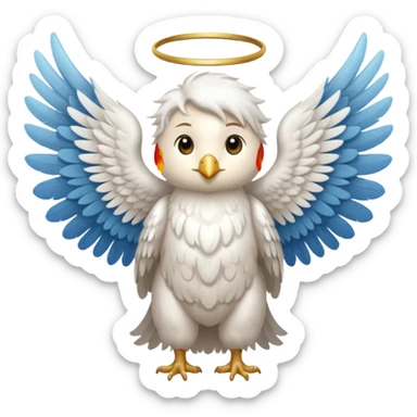 un animal ange de mongolie sticker