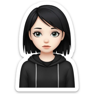 emo girl sticker