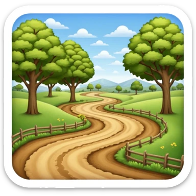 country road sticker