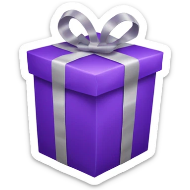 Regalo morado sticker