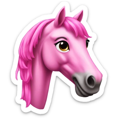 Pink carnival horse  sticker