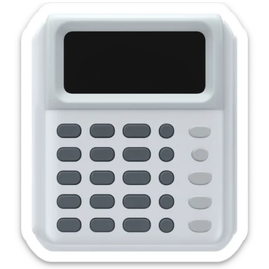 pin pad with a small black screen on top sticker