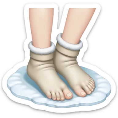 It creates an image of a person with cold hands and feet in winter, so I hope you can make the whole body come out. sticker