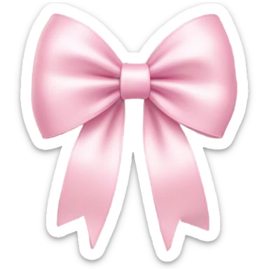 Light pink bow sticker
