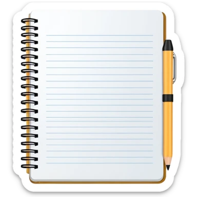 Emoji de uma Estrutura da prova de caderno sticker