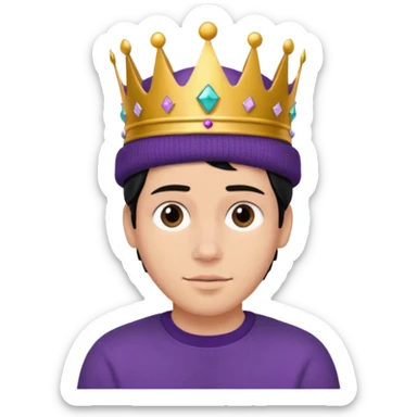 jughead jones crown beanie sticker