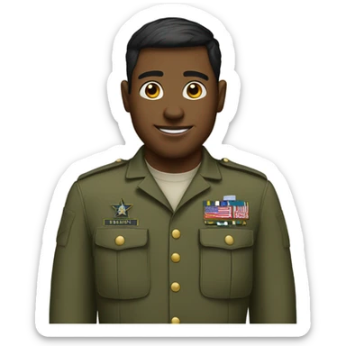 Military guy sticker