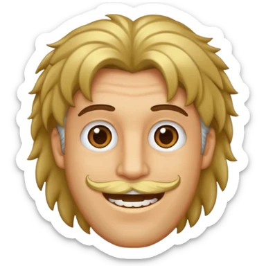 Faça um homem pardo com cabelo curto com dente de ouro sticker