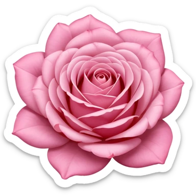 Polaroid photo of a pink rose  sticker