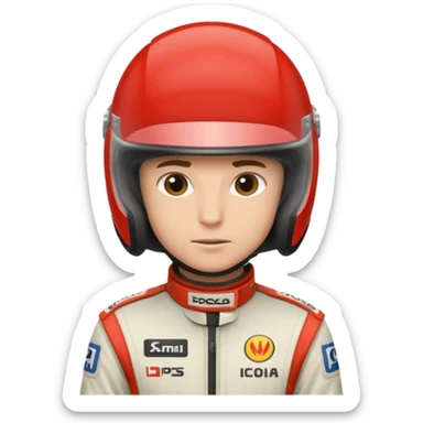 car racing driver
 sticker