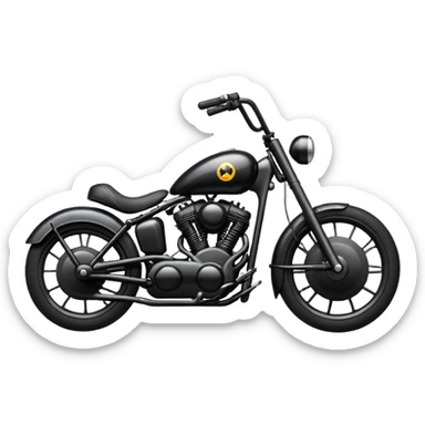 Bullet bike with black sticker